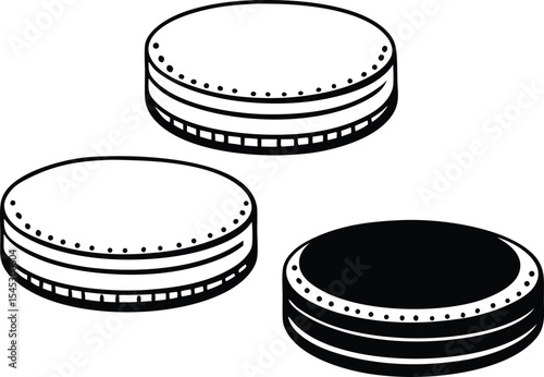 film strip isolated on white background