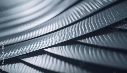 Detailed Close-Up of Innovative Morphing Wing Texture for Aircraft Design