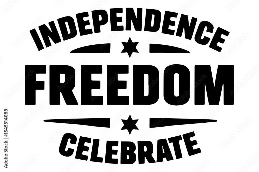 Fototapeta premium Independence Day Freedom Celebrate Patriotic Vector Design for Celebrations