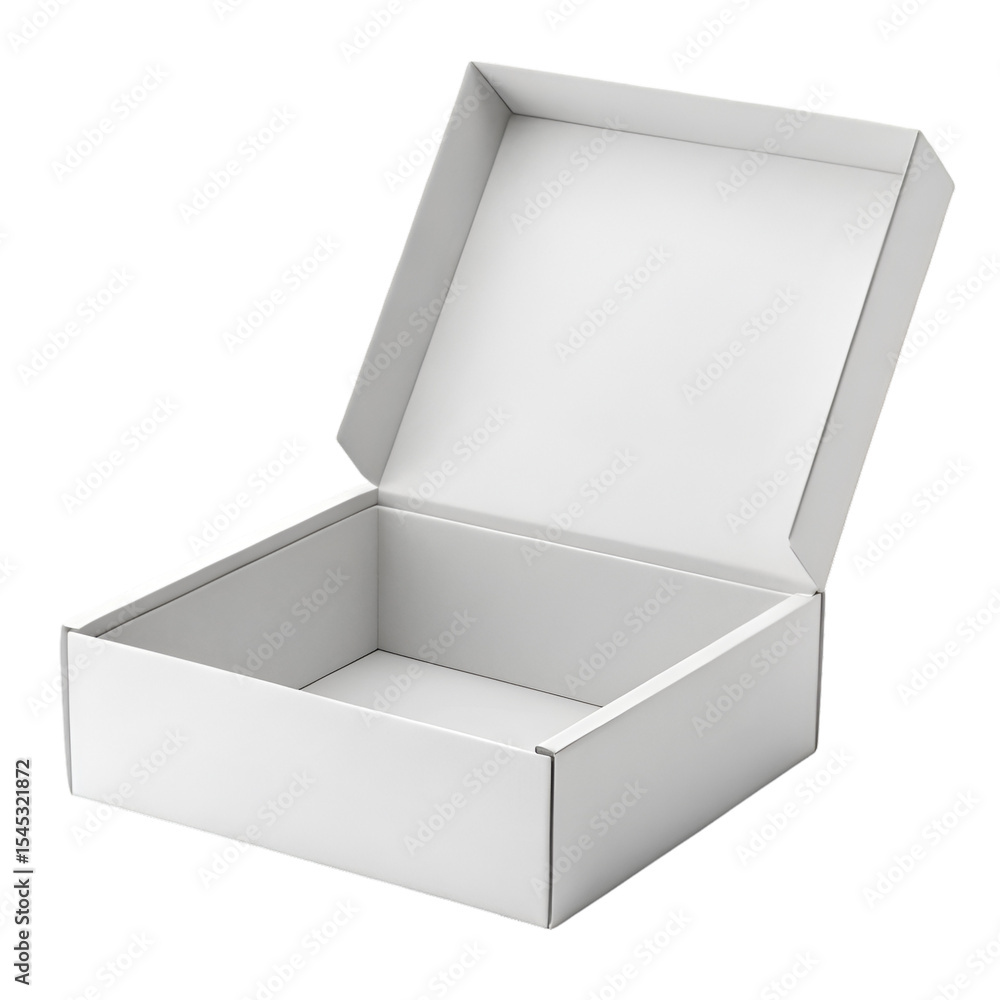Light Gray Cardboard Box Open on White Background light gray box Light Gray Cardboard Box Open on White Background light gray box