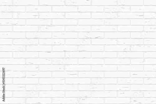 Texture of a white brick wall vector illustration