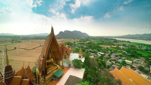 Panoramic View of Wat Chalermprakiat Prajomklao Rachanusorn Temple and