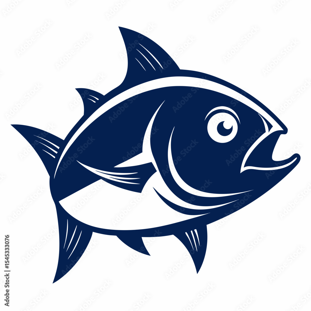 Obraz premium vector illustration of fish