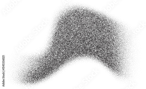 Wallpaper Mural Grainy dotted wavy shape Torontodigital.ca