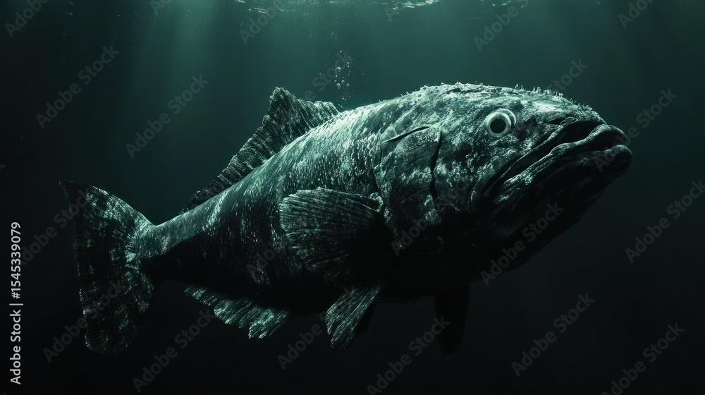 Obraz premium Large fish underwater scene