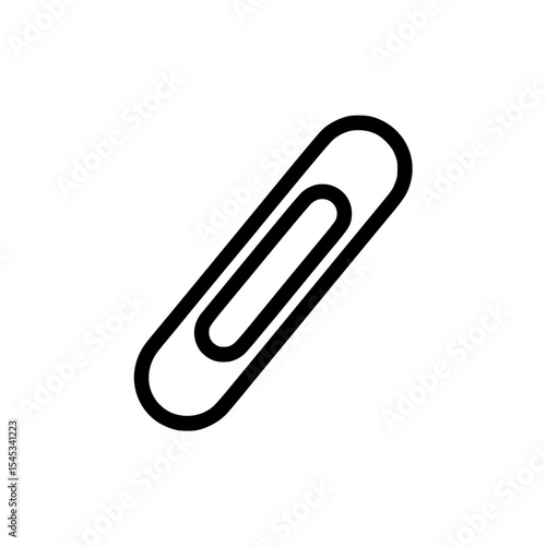 Wallpaper Mural Minimalist black paperclip icon Torontodigital.ca