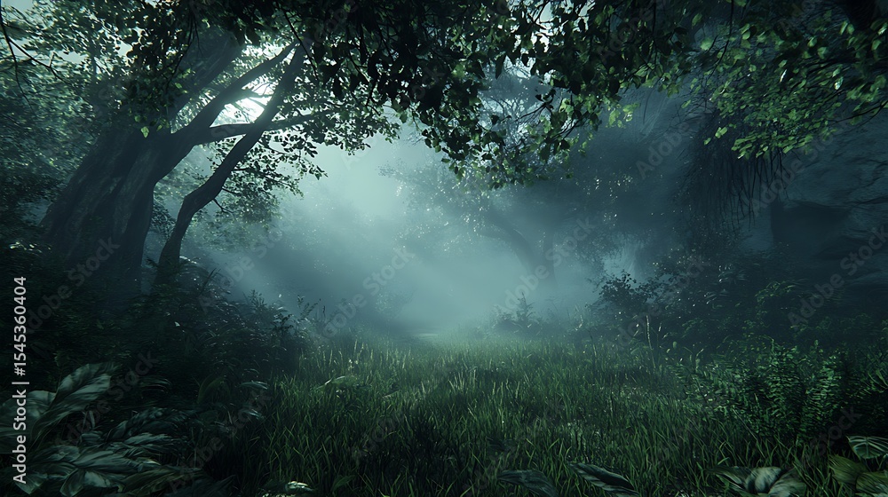 Fototapeta premium 热带植物在阳光中自由生长高分辨率图片