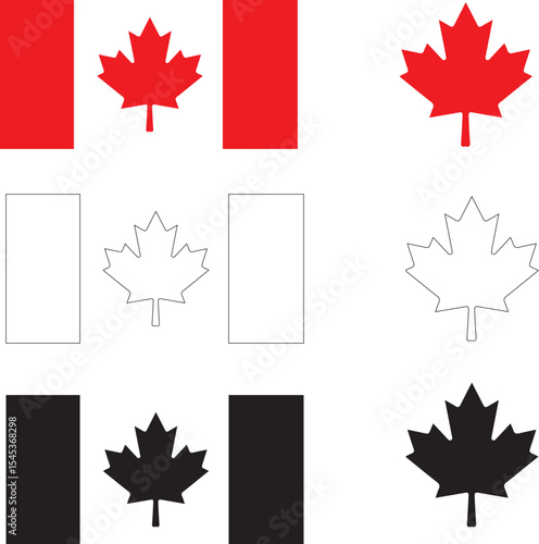 canada flag set