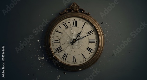 Wallpaper Mural old clock on a wall Torontodigital.ca