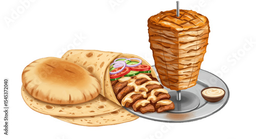 Arabic shawarma 