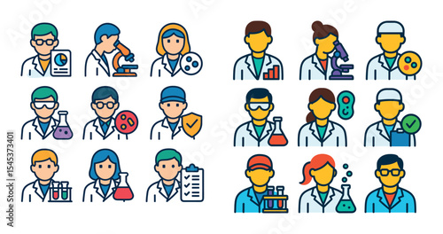 Lab Personnel Icons