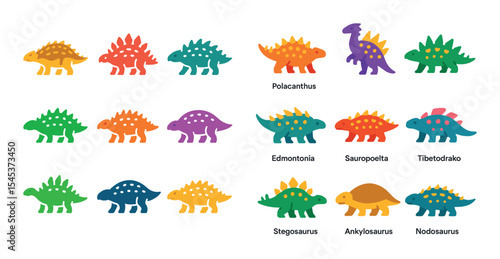 Armored Dinosaur Icons