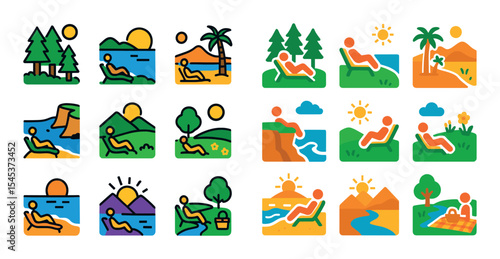 Relaxation Icons Grid