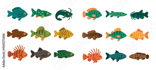 Invasive Fish Icons