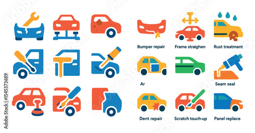 Bodywork Icon Set