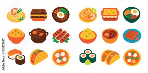 World Cuisine Icons