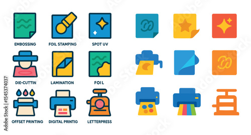 Printing Technique Icons