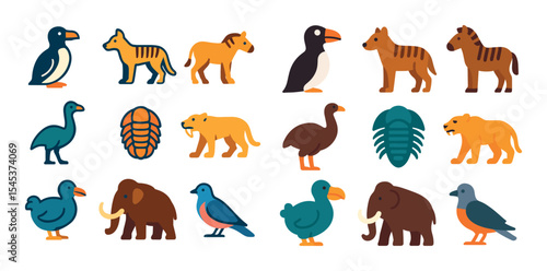 Extinct Animals Icons