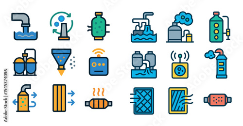 Pollution Control Icons