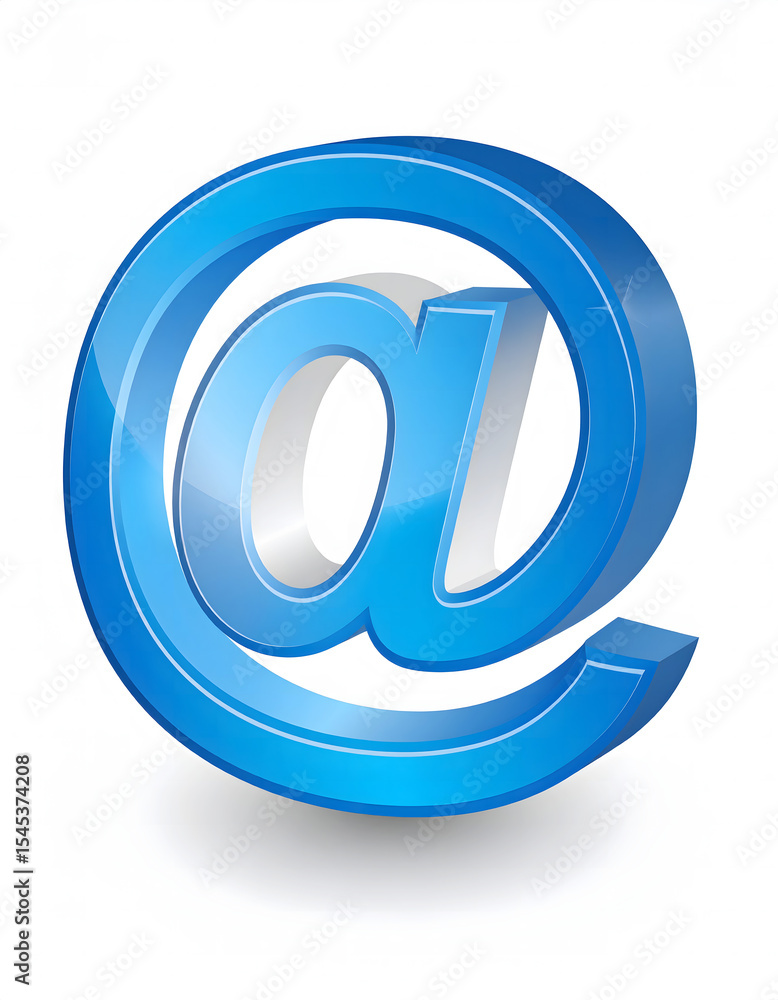 A glossy 3D blue A glossy 3D blue