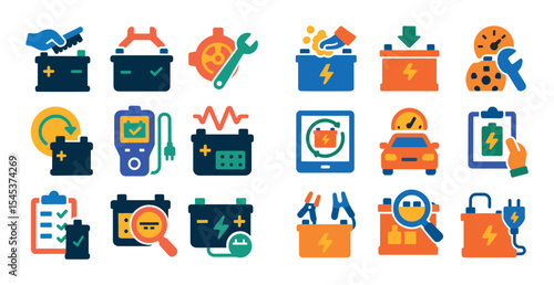 Battery Service Icons