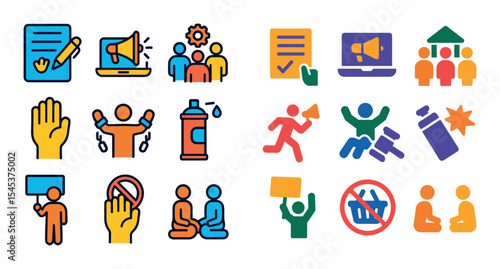 Activism Icon Grid