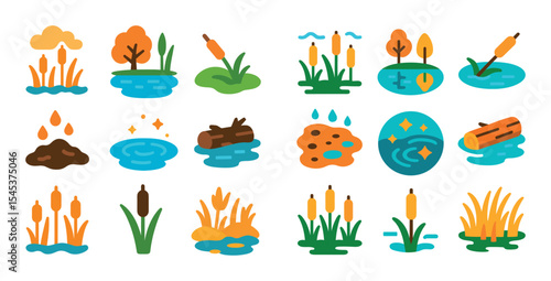 Autumn Wetlands Icons