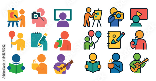 Colorful Leisure Icons