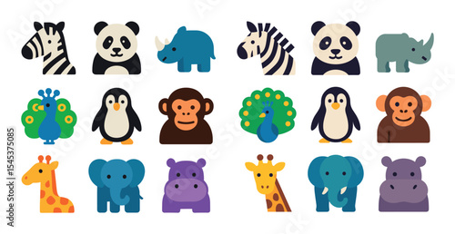 Zoo Animal Icons