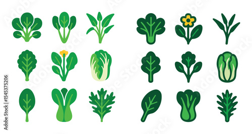 Asian Greens Icons