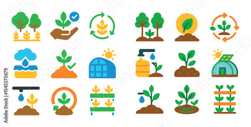 Sustainable Agriculture Icons