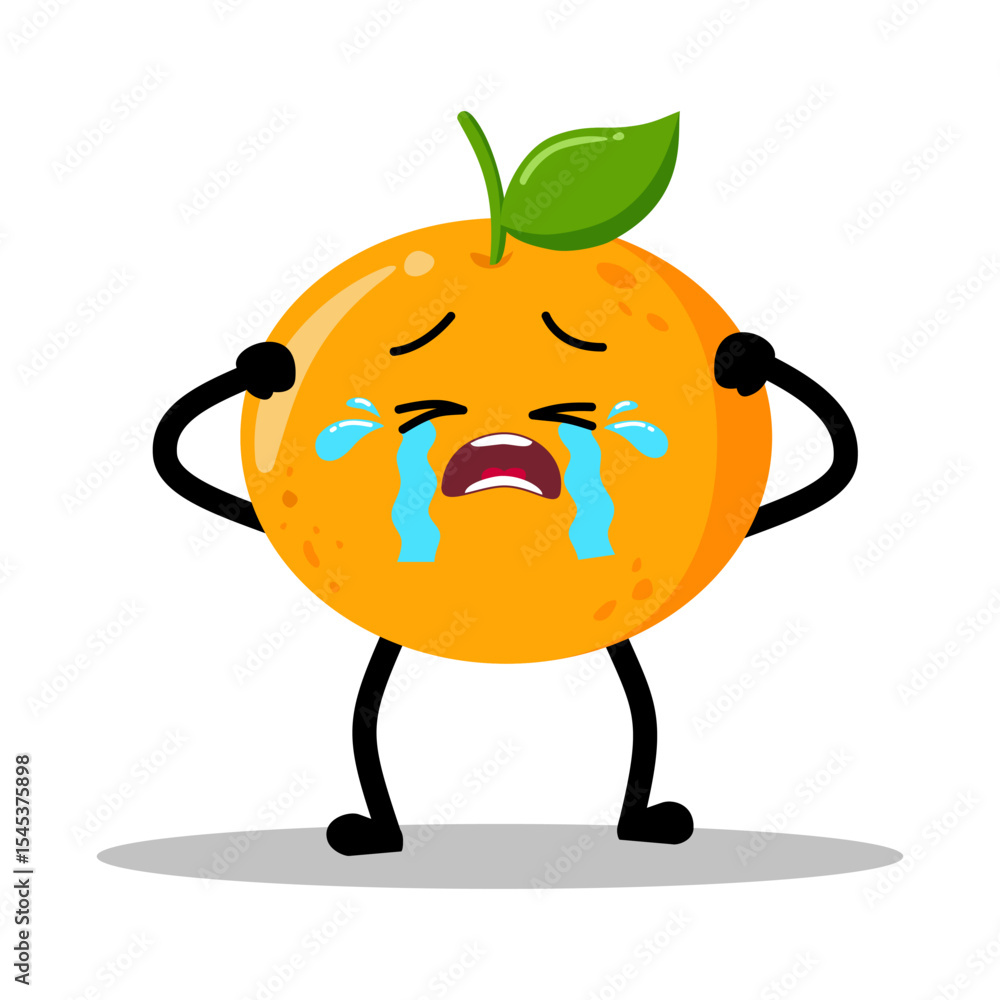 Cute Hand Drawn orange crying out loud Cute Hand Drawn orange crying out loud