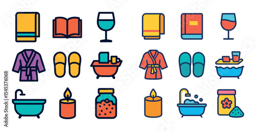 Home Relaxation Icons