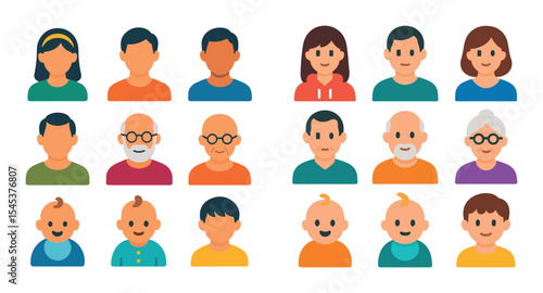 Colorful Age Group Icons