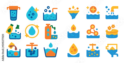 Water Treatment Icons