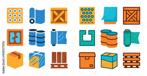 Colorful Packaging Icons