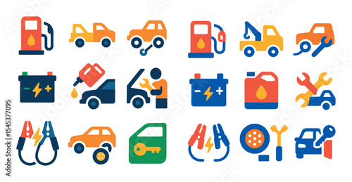 Roadside Assistance Icons