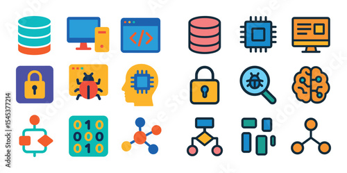 Colorful Tech Icons