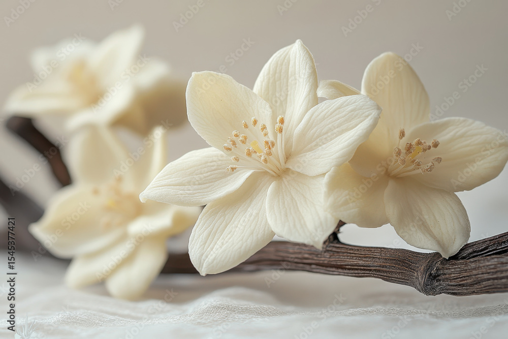 White flowers on a branch, bright blue sky as background. White flowers on a branch, bright blue sky as background.
