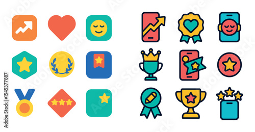 Colorful App Award Icons