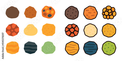 Sedimentary Rock Icons