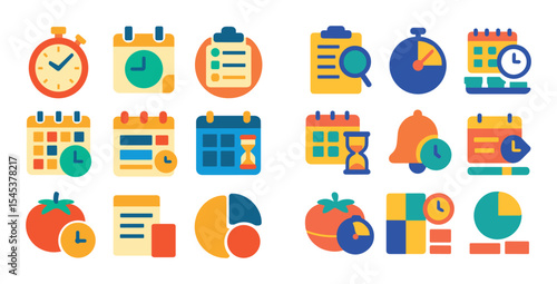 Colorful Time Icons