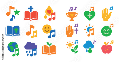 Colorful Hymn Icons
