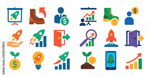 Startup Growth Icons