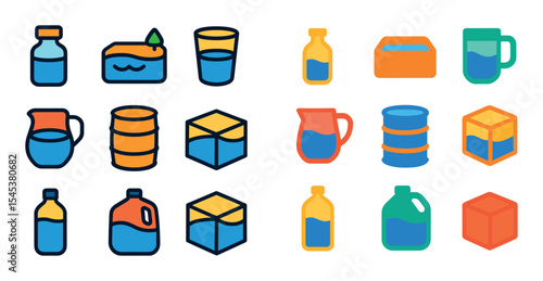 Water Measurement Icons