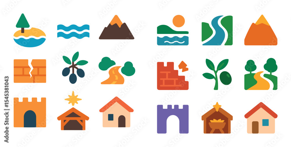 Biblical Locations Icons Biblical Locations Icons
