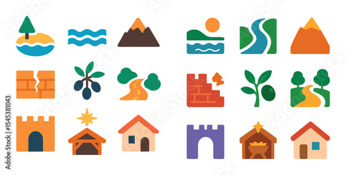 Biblical Locations Icons