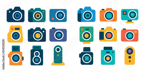 Colorful Camera Icons