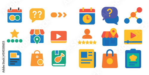 Colorful Schema Icons