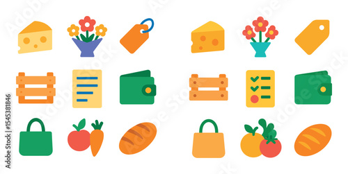 Market Shopping Icons